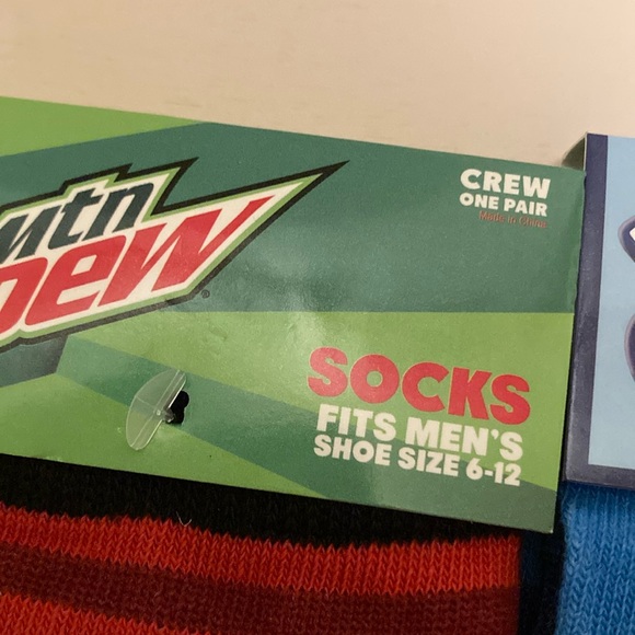 Men’s 4 Pack Junk Food Snacks Drinks Breakfast Theme Crew Socks Bundle - Picture 3 of 6